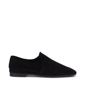 Aquatalia Revy Black Weatherproof Suede Soft Loafer Black Size 7